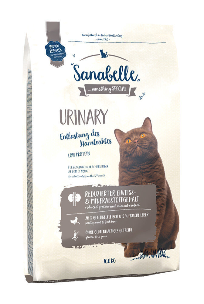 Kuivtoit kassidele Sanabelle Urinary 10kg цена и информация | Kassi kuivtoit ja kassikrõbinad | hansapost.ee