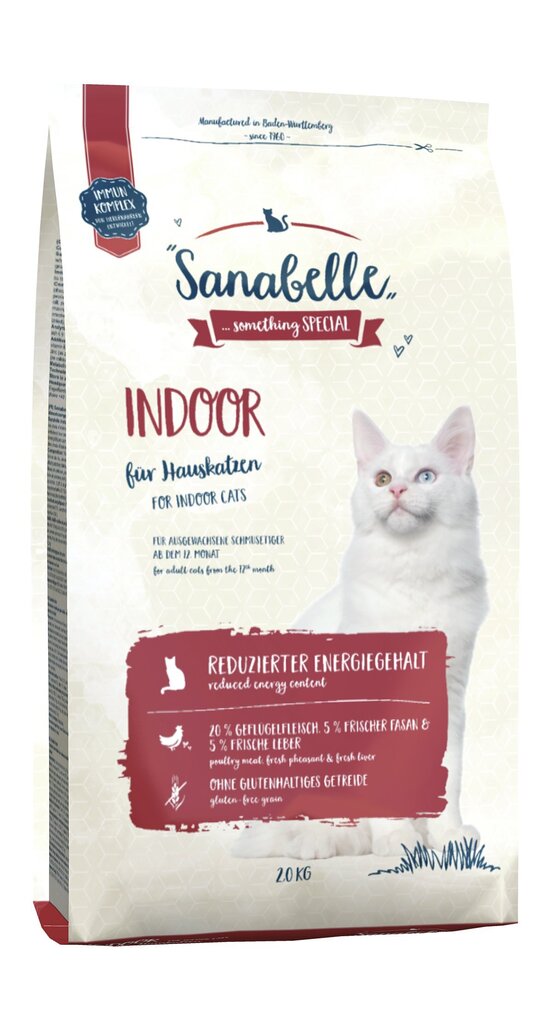 Kuivtoit Sanabelle toakassidele Indoor, 2 kg цена и информация | Kassi kuivtoit ja kassikrõbinad | hansapost.ee