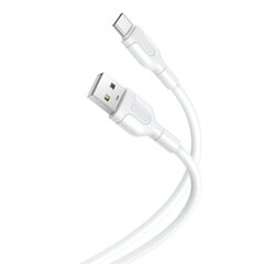 XO cable NB212 USB - USB-C 1,0 m 2,1A white hind ja info | XO Televiisorid ja tarvikud | hansapost.ee