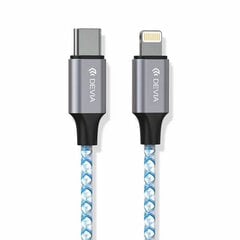 Devia cable Vogue PD USB-C - Lightning 1,0 м 20 Вт 3A tube цена и информация | Кабели и провода | hansapost.ee