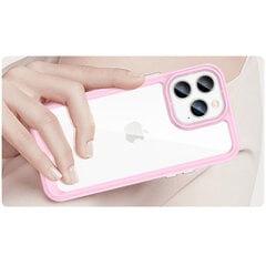 Telefoniümbris Outer Space Case iPhone 14 Pro hard cover with a gel frame pink, roosa цена и информация | Чехлы для телефонов | hansapost.ee