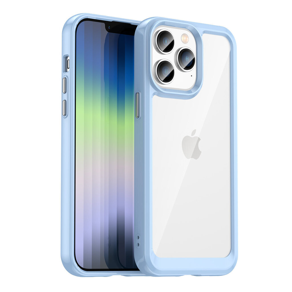 Telefoniümbris Outer Space Case iPhone 14 Pro Max hard case with a gel frame, sinine цена и информация | Telefonide kaitsekaaned ja -ümbrised | hansapost.ee