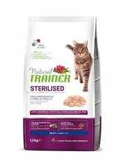 Trainer Natural Cat WH MEAT для стерилизованных кошек с белым мясом 1,5кг цена и информация | Сухой корм для кошек | hansapost.ee