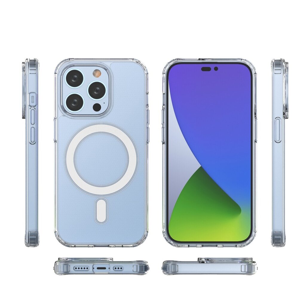 Telefoniümbris Clear Magnetic Case MagSafe case for iPhone 14 Pro magnetic, läbipaistev цена и информация | Telefonide kaitsekaaned ja -ümbrised | hansapost.ee
