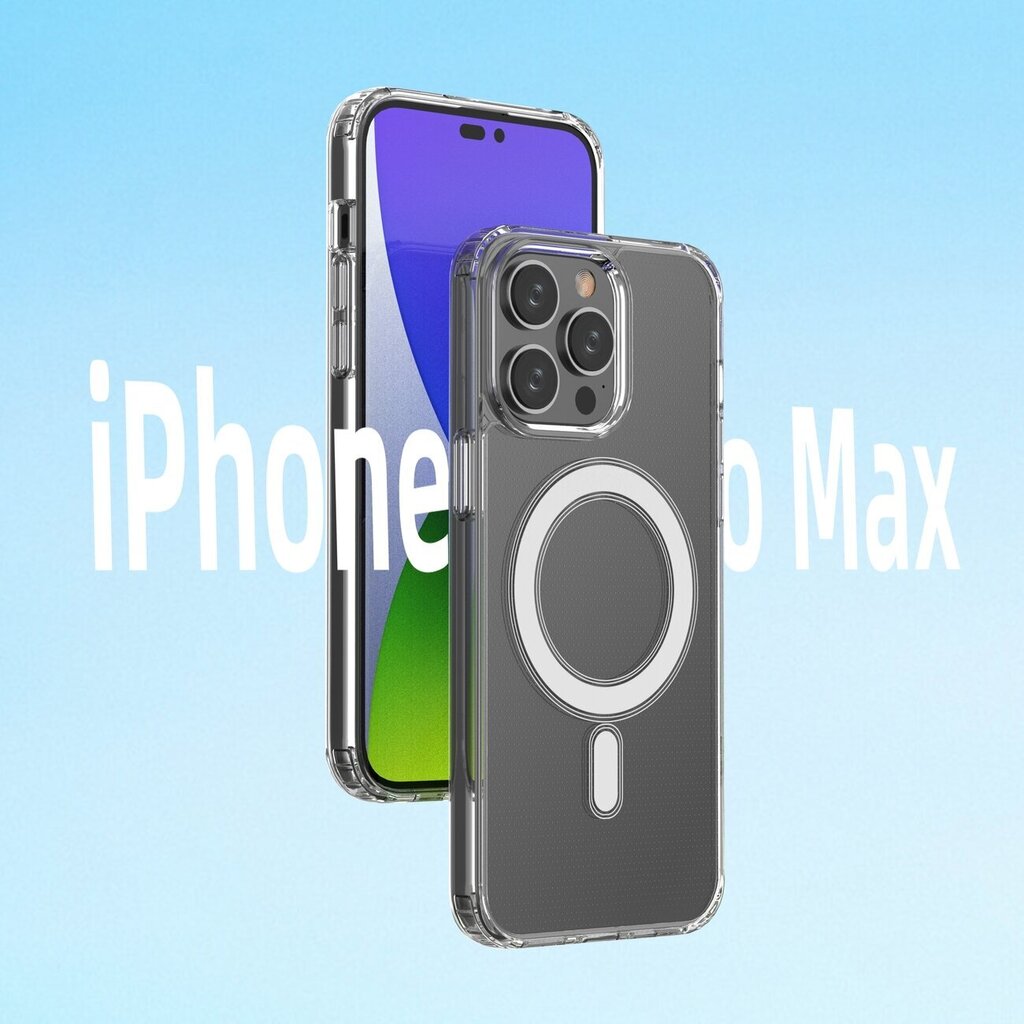 Telefoniümbris Clear Magnetic Case MagSafe case for iPhone 14 Pro Max magnetic cover, läbipaistev цена и информация | Telefonide kaitsekaaned ja -ümbrised | hansapost.ee