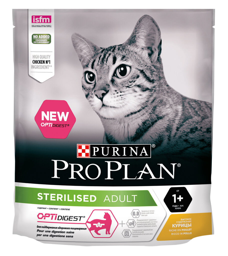 Kuivtoit steriliseeritud kassidele Pro Plan Sterilised Cat Chicken 400g цена и информация | Kassi kuivtoit ja kassikrõbinad | hansapost.ee