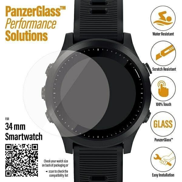 PanzerGlass Galaxy Watch 3 34mm Garmin Forerunner 645/645 Music / Fossil Q Venture Gen 4 / Skagen Falster 2 &quot; hind ja info | Nutikellade aksessuaarid ja tarvikud | hansapost.ee