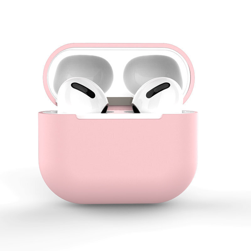 Case for AirPods Pro silicone soft cover for headphones pink (case C) (Pink) цена и информация | Kõrvaklappide tarvikud | hansapost.ee