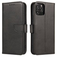 Magnet Case elegant case cover flip cover with stand function for Xiaomi Redmi Note 11S / Note 11 black (Black) цена и информация | Чехлы для телефонов | hansapost.ee
