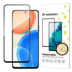 Wozinsky super tough Full Glue Full Glue Full Screen Tempered Glass with Case Friendly Honor X8 Black Frame hind ja info | Ekraani kaitseklaasid ja kaitsekiled | hansapost.ee