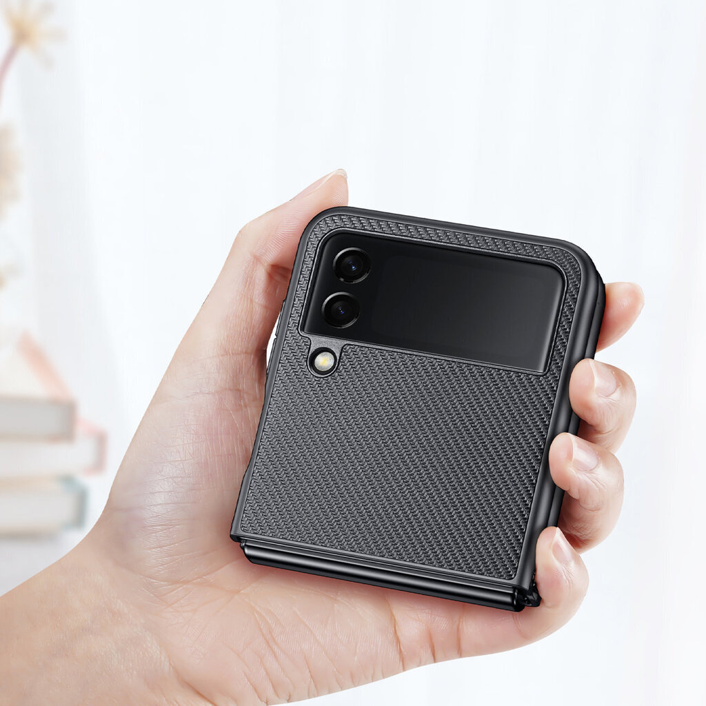 Dux Ducis Fino case is made of nylon material for Samsung Galaxy Z Flip4 black (Black) hind ja info | Telefonide kaitsekaaned ja -ümbrised | hansapost.ee