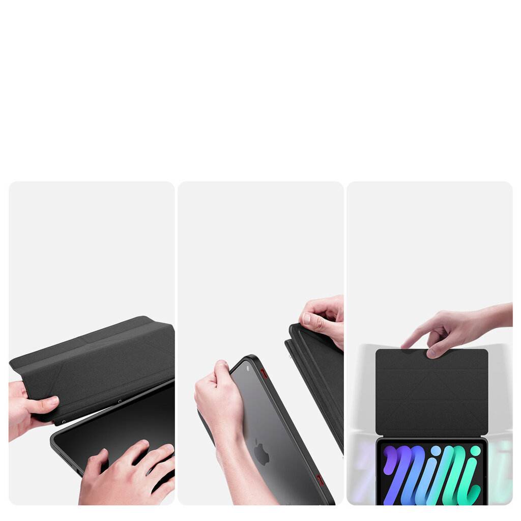 Dux Ducis Magi case for iPad mini 2021 smart cover with stand and storage for Apple Pencil black (Black) hind ja info | Tahvelarvuti ümbrised ja kaaned | hansapost.ee