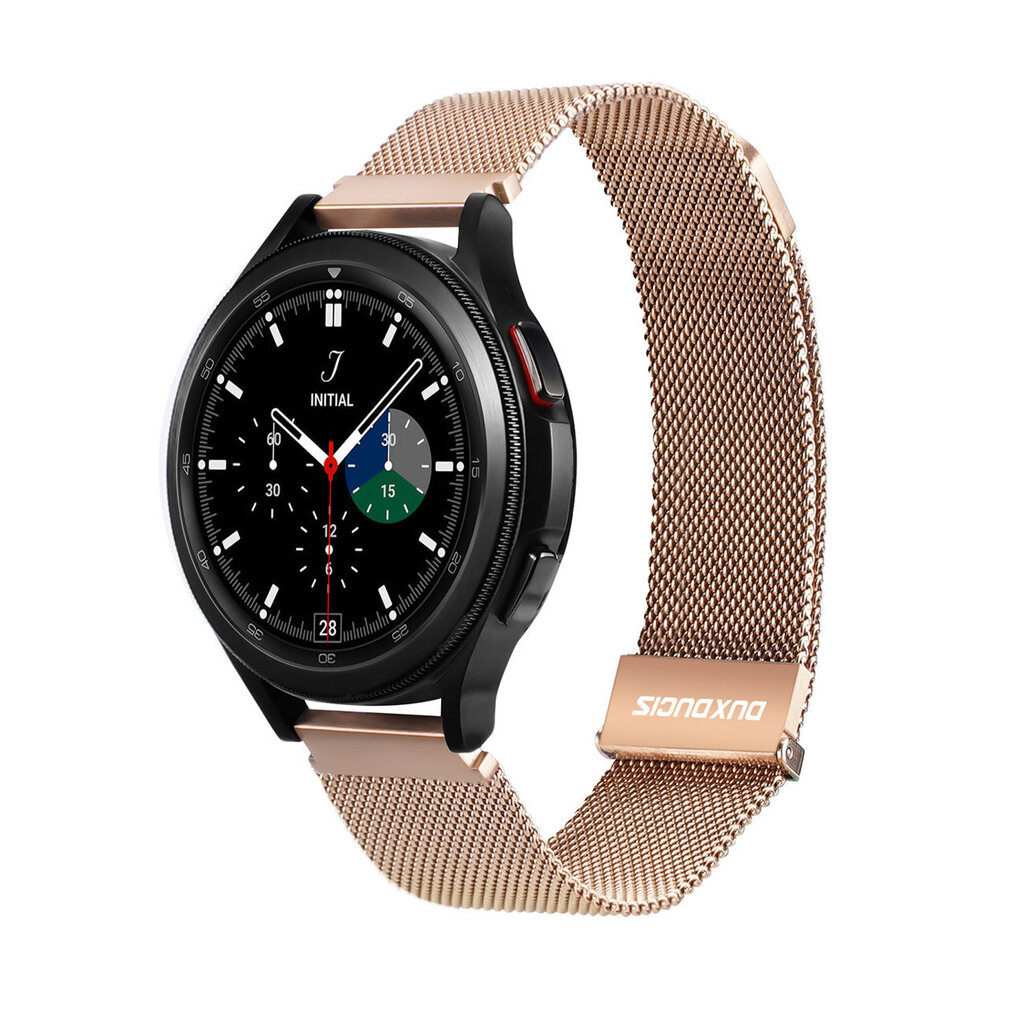 Dux Ducis Magnetic Strap Wristband for Samsung Galaxy Watch / Huawei Watch / Honor Watch (20mm band) Magnetic Wristband Gold (Milanese Version) (Gold) цена и информация | Nutikellade aksessuaarid ja tarvikud | hansapost.ee