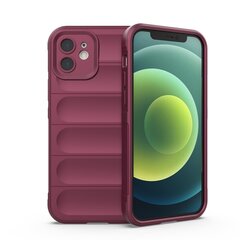 Magic Shield Case case for iPhone 12 elastic armored case burgundy (burgundy) hind ja info | Telefonide kaitsekaaned ja -ümbrised | hansapost.ee