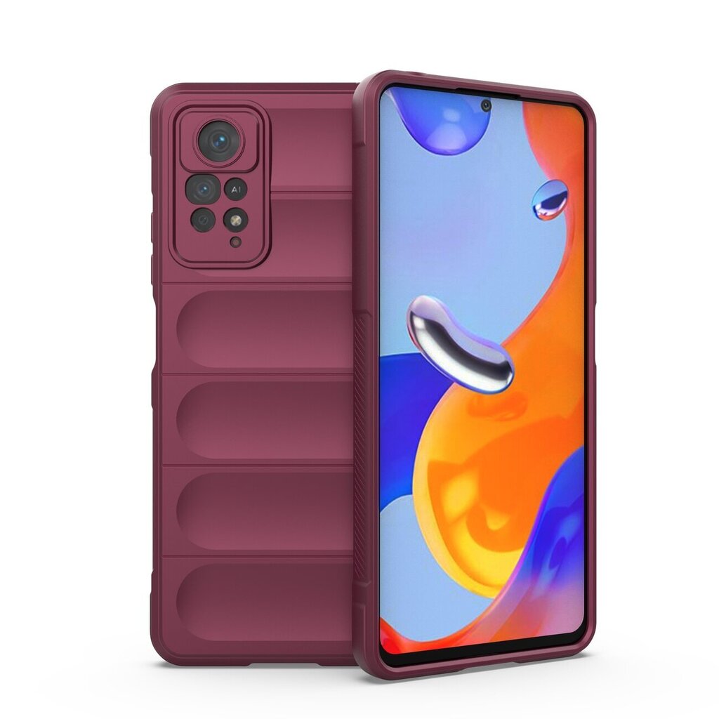 Magic Shield Case case for Xiaomi Redmi Note 11 Pro elastic armored cover burgundy (burgundy) цена и информация | Telefonide kaitsekaaned ja -ümbrised | hansapost.ee