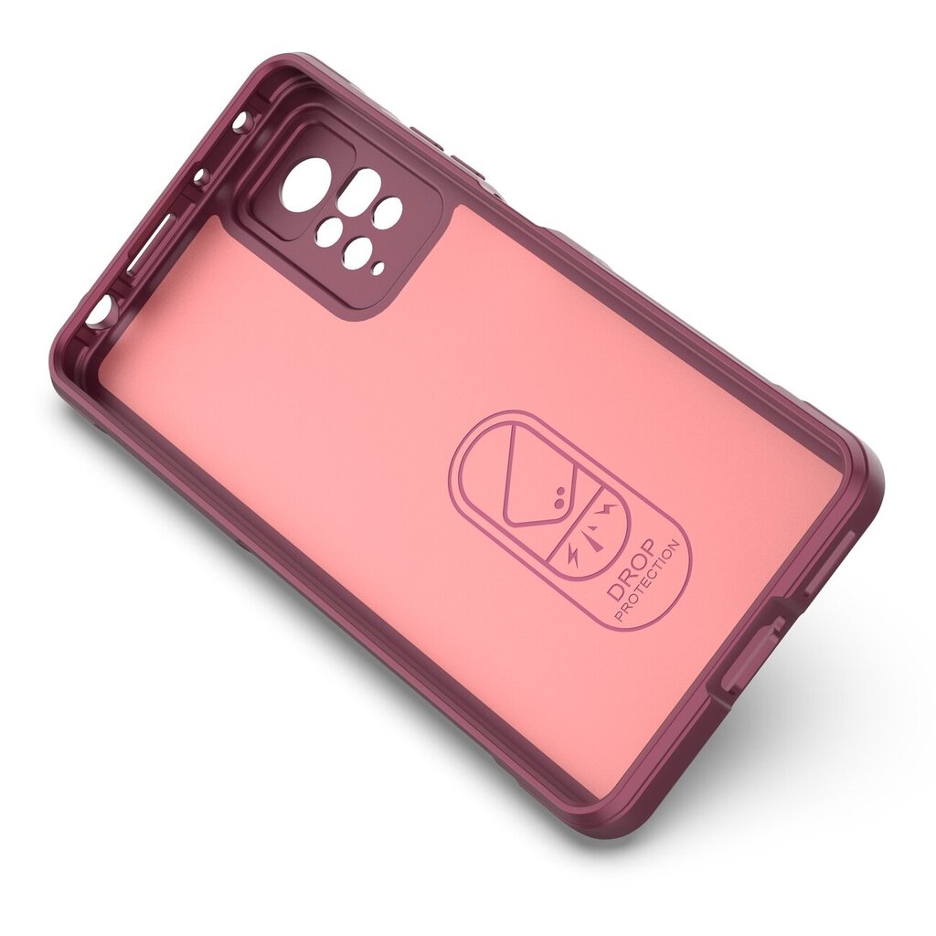 Magic Shield Case case for Xiaomi Redmi Note 11 Pro elastic armored cover burgundy (burgundy) hind ja info | Telefonide kaitsekaaned ja -ümbrised | hansapost.ee