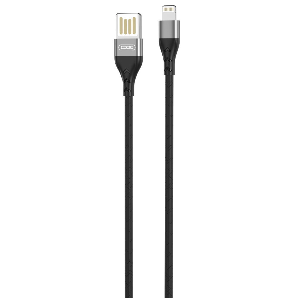 XO cable NB188 USB - Lightning 2.4A 1,0m gray double-sided USB hind ja info | Juhtmed ja kaablid | hansapost.ee