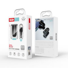 Автомобильное зарядное устройство XO TZ12 QC 3.0 18W 1x USB черный + кабель Lightning цена и информация | Зарядные устройства для телефонов | hansapost.ee