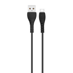 XO cable NB-Q165 USB - USB-C 1,0m 3A black цена и информация | Кабели и провода | hansapost.ee