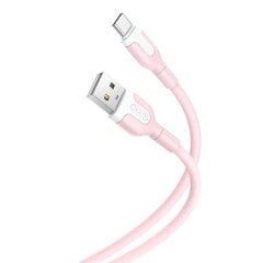 XO cable NB212 USB - USB-C 1,0 m 2,1A pink цена и информация | Кабели и провода | hansapost.ee