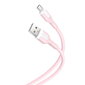 XO cable NB212 USB - microUSB 1,0 m 2,1A pink цена и информация | Juhtmed ja kaablid | hansapost.ee