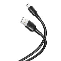 XO cable NB212 USB - microUSB 1,0 m 2,1A black hind ja info | Juhtmed ja kaablid | hansapost.ee