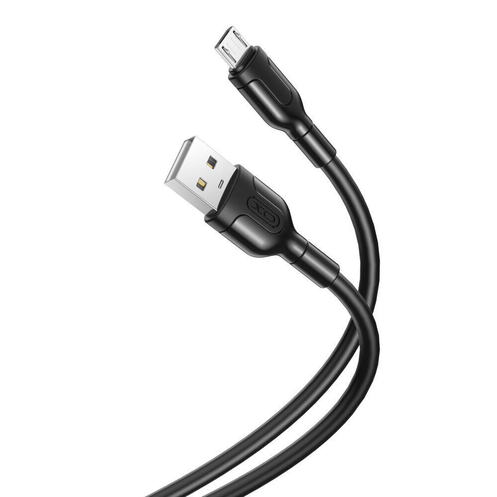 XO cable NB212 USB - microUSB 1,0 m 2,1A black цена и информация | Juhtmed ja kaablid | hansapost.ee