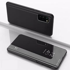 Smart Clear View case for Samsung Galaxy A22 5G black hind ja info | Telefonide kaitsekaaned ja -ümbrised | hansapost.ee