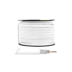 Coaxial cable 1.16Cu 4.8PFE 128x0,12AL 100m roll цена и информация | Кабели и провода | hansapost.ee