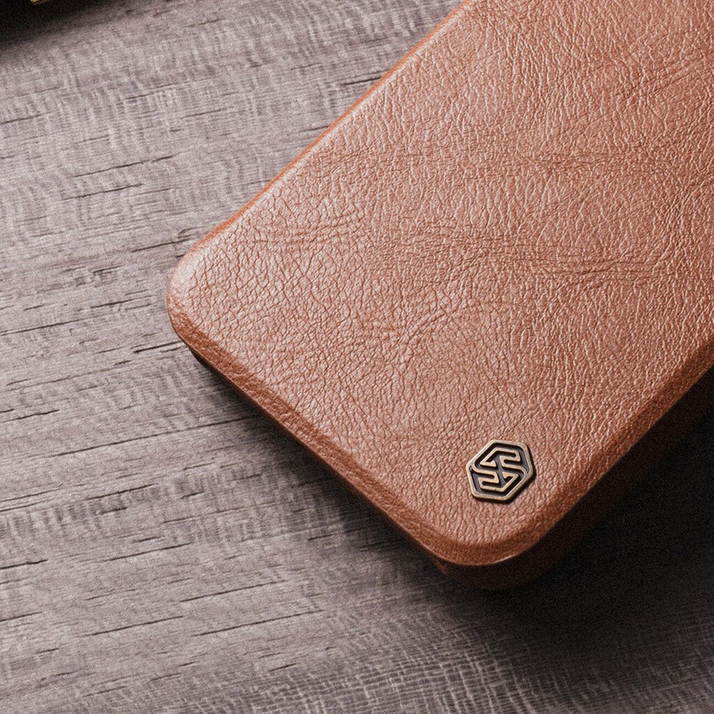 Nillkin Qin Pro Leather Case iPhone 14 Pro 6.1 2022 Brown (Brown) цена и информация | Telefonide kaitsekaaned ja -ümbrised | hansapost.ee