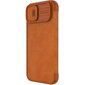 Nillkin Qin Pro Leather Case iPhone 14 Plus 6.7 2022 Brown (Brown) цена и информация | Telefonide kaitsekaaned ja -ümbrised | hansapost.ee