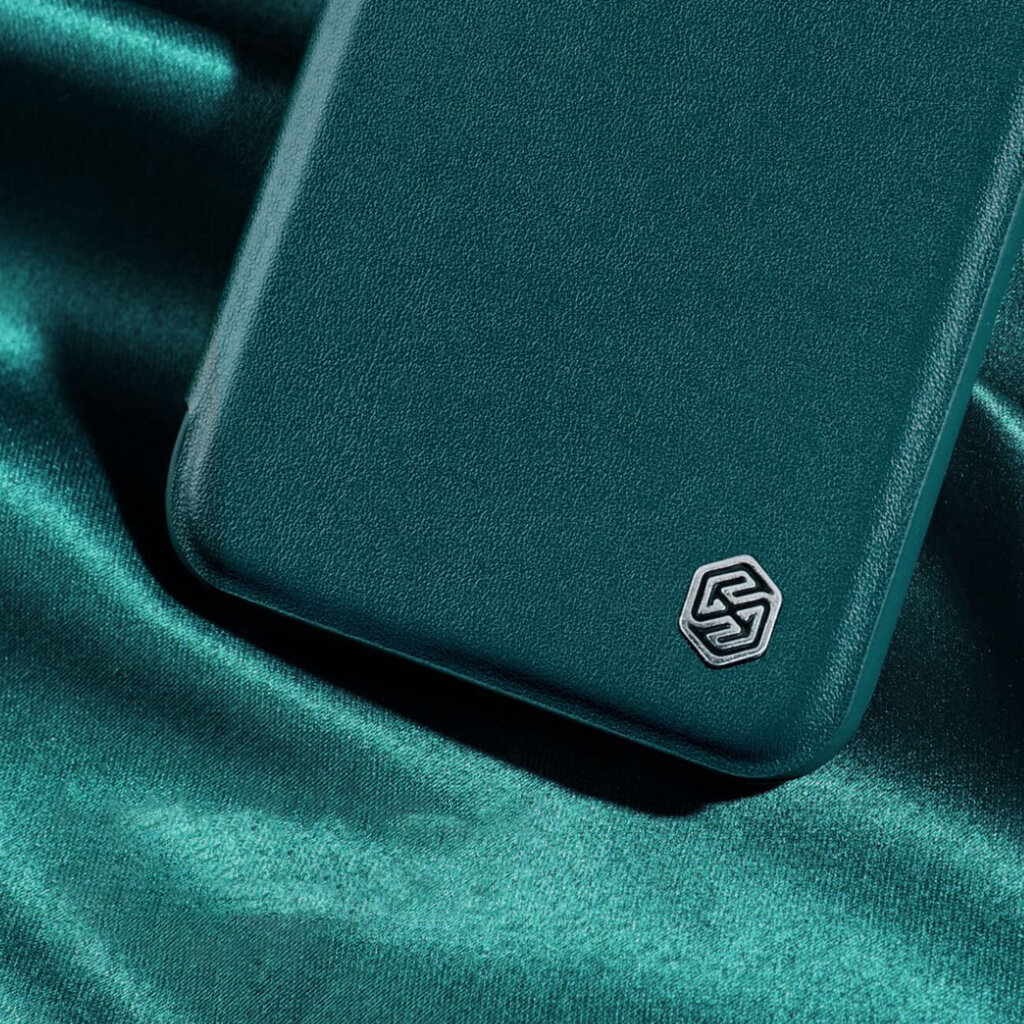 Nillkin Qin Pro Leather Case-plain leather iPhone 14 6.1 2022 Exuberant Green (Green) цена и информация | Telefonide kaitsekaaned ja -ümbrised | hansapost.ee