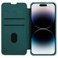 Nillkin Qin Pro Leather Case-plain leather iPhone 14 Pro Max 6.7 2022 Exuberant Green (Green) цена и информация | Telefonide kaitsekaaned ja -ümbrised | hansapost.ee