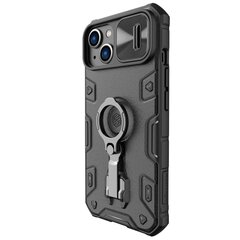 Nillkin CamShield Armor Pro Magnetic Case for iPhone 14 Plus MagSafe Armored Cover Stand Ring Black hind ja info | Telefonide kaitsekaaned ja -ümbrised | hansapost.ee