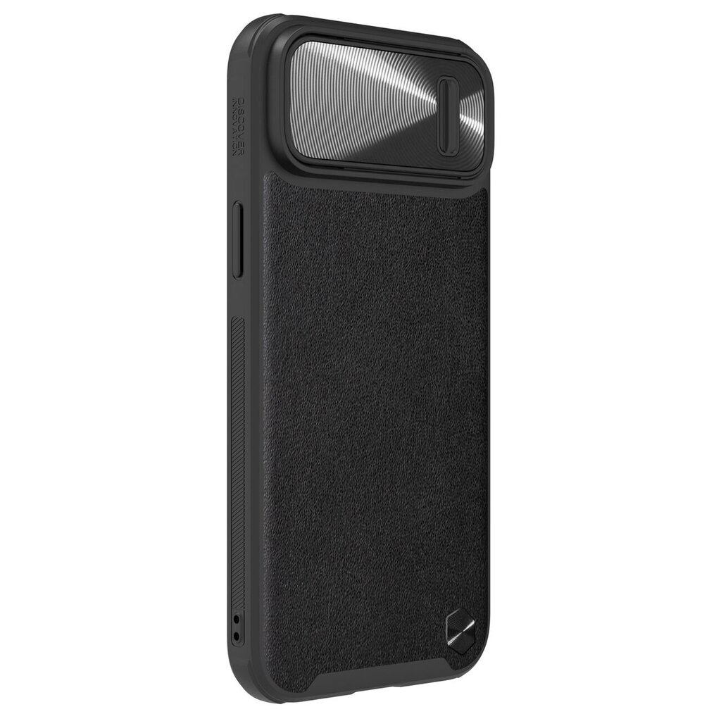 Nillkin CamShield Leather S Case iPhone 14 cover with camera cover black цена и информация | Telefonide kaitsekaaned ja -ümbrised | hansapost.ee