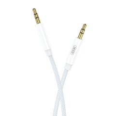 XO cable audio NB-R211C jack 3,5mm - jack 3,5mm 1,0 m white-blue цена и информация | Кабели и провода | hansapost.ee