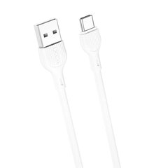 XO cable NB200 USB - USB-C 1,0m 2.1A white цена и информация | XO Бытовая техника и электроника | hansapost.ee