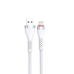 XO cable NB213 USB - Lightning 1,0 m 2,4A white цена и информация | Кабели и провода | hansapost.ee