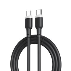 XO cable NB208B PD USB-C - USB-C 1,0m 60W black hind ja info | Juhtmed ja kaablid | hansapost.ee