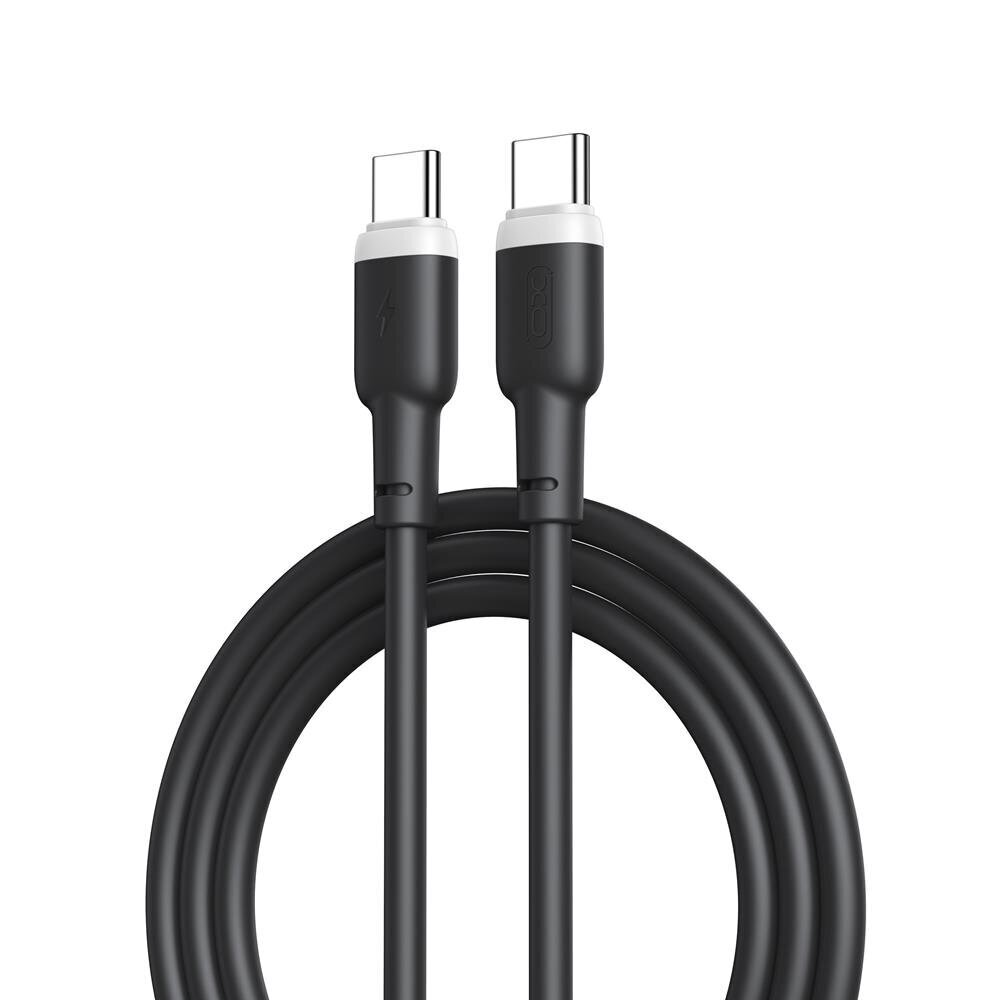 XO cable NB208B PD USB-C - USB-C 1,0m 60W black цена и информация | Juhtmed ja kaablid | hansapost.ee