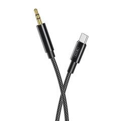 XO cable audio NB-R211B USB-C - jack 3,5mm 1,0 m black hind ja info | Juhtmed ja kaablid | hansapost.ee