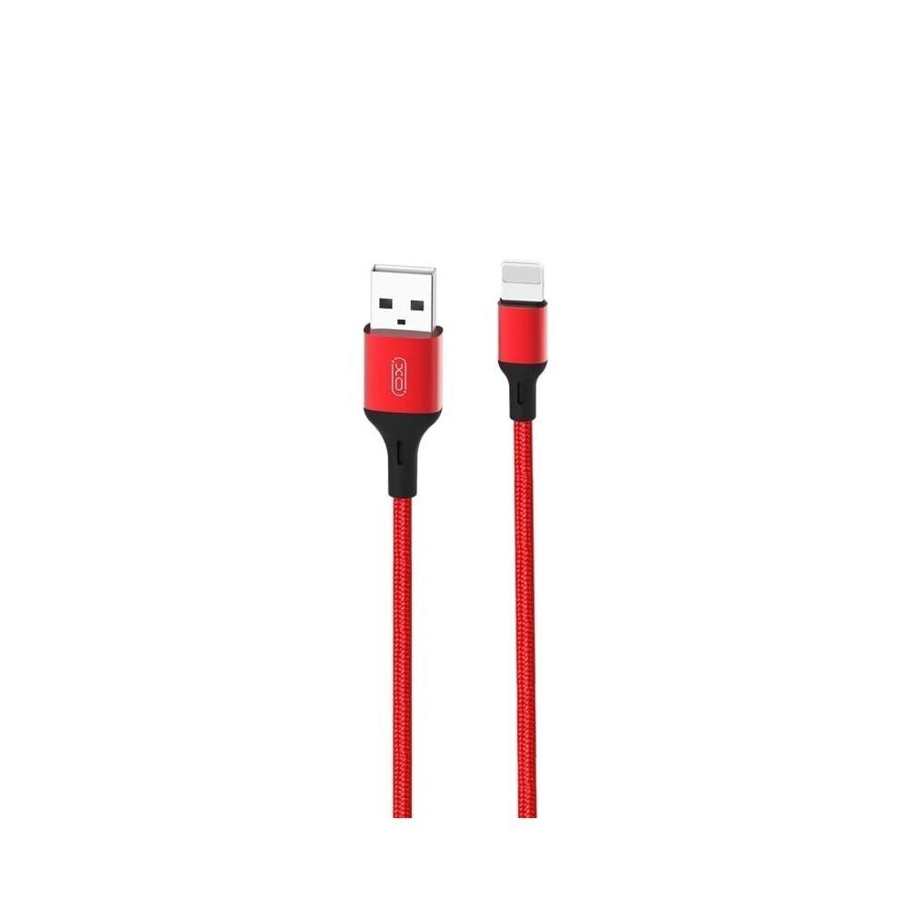 XO cable NB143 USB - Lightning 1,0 m 2,4A red цена и информация | Juhtmed ja kaablid | hansapost.ee