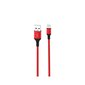 XO cable NB143 USB - Lightning 1,0 m 2,4A red цена и информация | Juhtmed ja kaablid | hansapost.ee