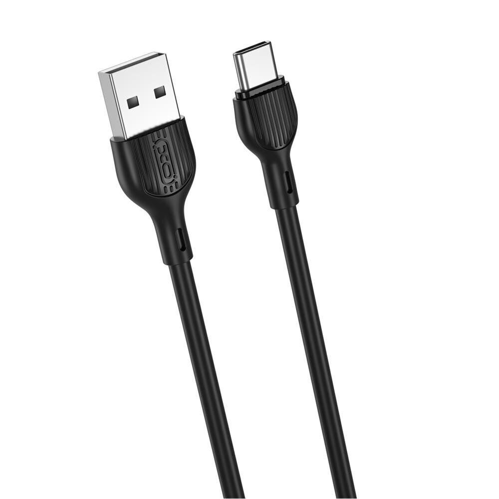 XO cable NB200 USB - USB-C 2,0m 2.1A black hind ja info | Juhtmed ja kaablid | hansapost.ee