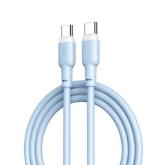XO cable NB208B PD USB-C - USB-C 1,0m 60W blue hind ja info | XO Televiisorid ja tarvikud | hansapost.ee