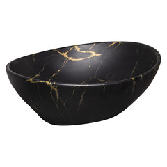 Keraamiline valamu Kerra KR-707 Marble BL/G цена и информация | Раковины | hansapost.ee