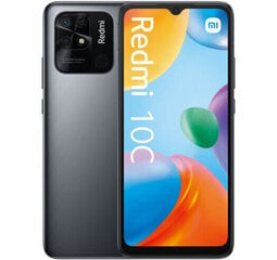 Xiaomi Redmi 10c Dual SIM 3/64GB MZB0C34EU Graphite Gray цена и информация | Мобильные телефоны | hansapost.ee