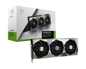 MSI GeForce RTX 4070 Ti SUPRIM X 12G hind ja info | Videokaardid | hansapost.ee
