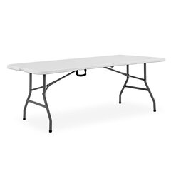 Складной стол 244X75cm PICNIC WHITE цена и информация | Садовые столы и столики | hansapost.ee