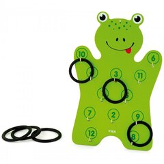Деревянная игра метание колец «Лягушка» цена и информация | Развивающие игрушки для детей | hansapost.ee